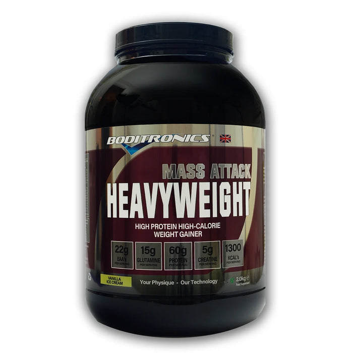 Boditronics Mass Attack Heavyweight 2kg - Sweet Spice - Protein Blends at MySupplementShop by Boditronics