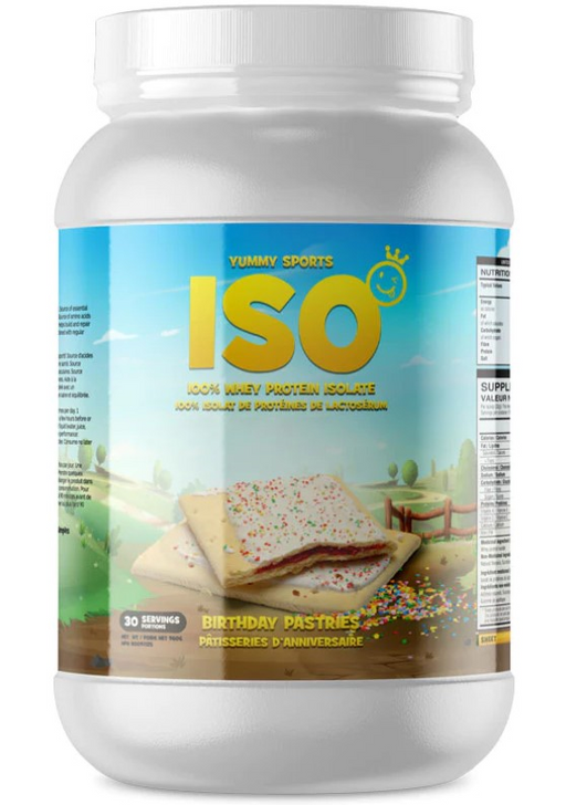 Yummy Sports ISO Tub 30 Serv 960g - Birthday Pastries - Whey Protein Isolate at MySupplementShop by Yummy Sports