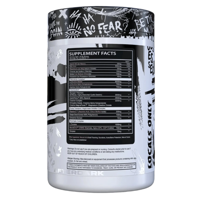 AfterDark EPO+ Stim Free Pre Workout 410g - Stim Free Pre Workout at MySupplementShop by AfterDark