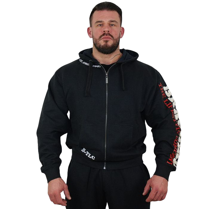 Brachial Zip Hoodie Gym - Black/White