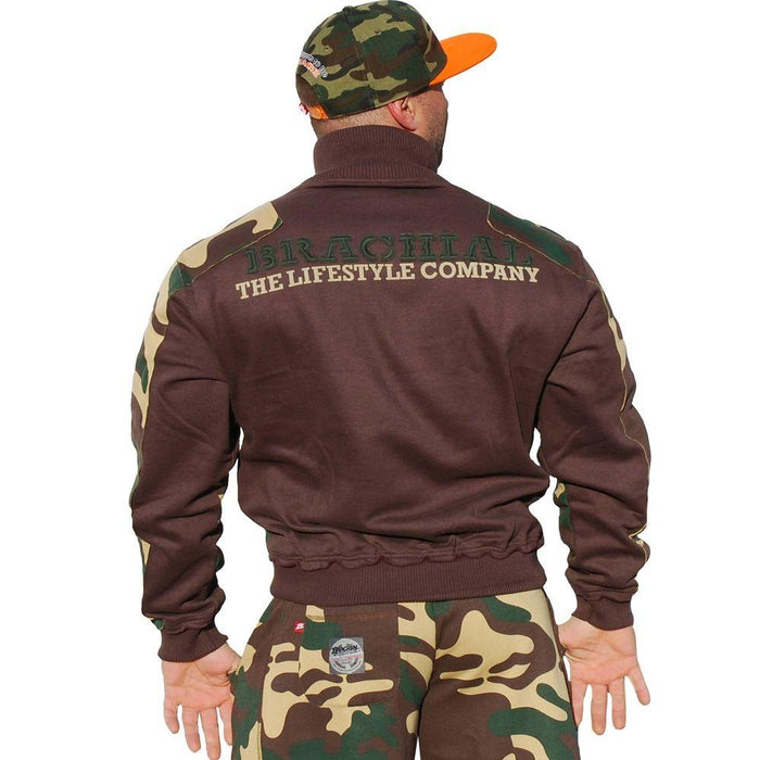 Brachial Zip Sweater Fuel - Camo - Sweater at MySupplementShop by Brachial The Lifestyle Company