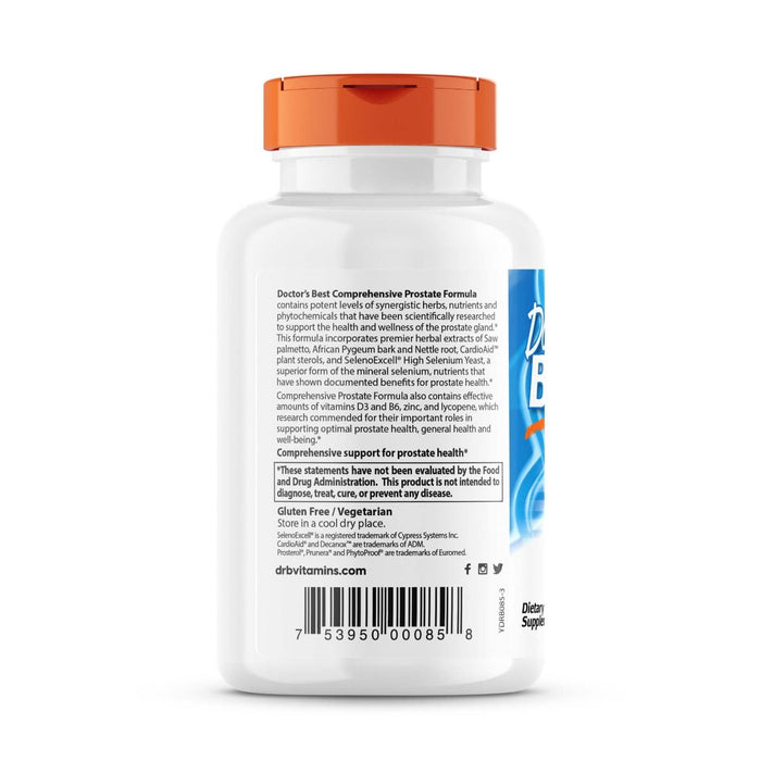 Doctor's Best Comprehensive Prostate Formula 120 Veggie Capsules - Health and Wellbeing at MySupplementShop by Doctor's Best