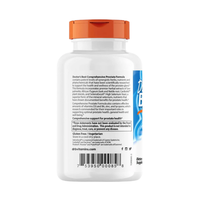 Doctor's Best Comprehensive Prostate Formula 120 Veggie Capsules