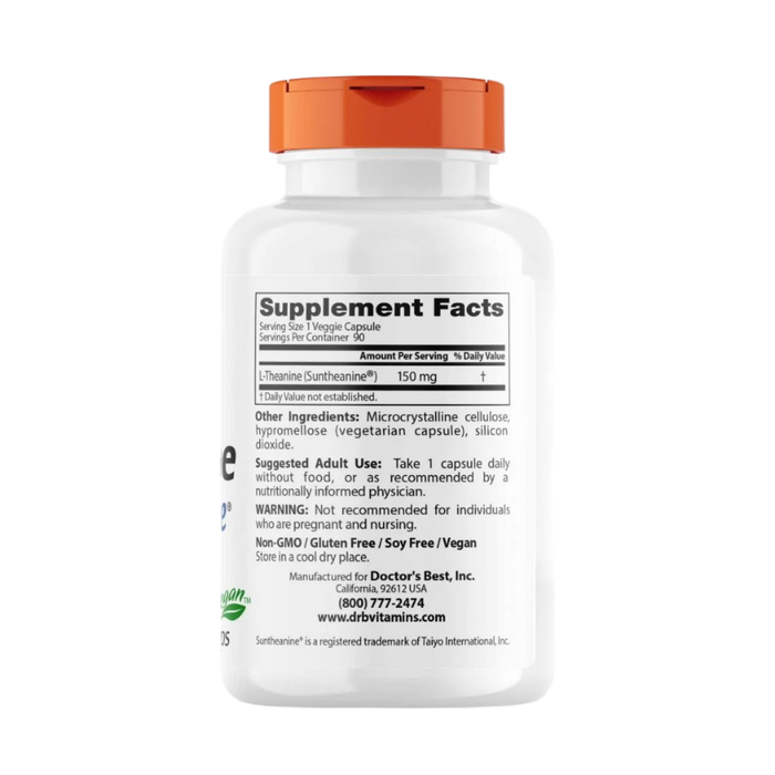 Doctor's Best L-Theanin mit Suntheanin, 150 mg – 90 Kapseln