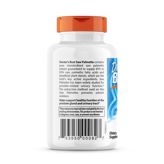 Doctor's Best Saw Palmetto with Prosterol, Standardized Extract 320 mg 60 Softgels - Health and Wellbeing at MySupplementShop by Doctor's Best