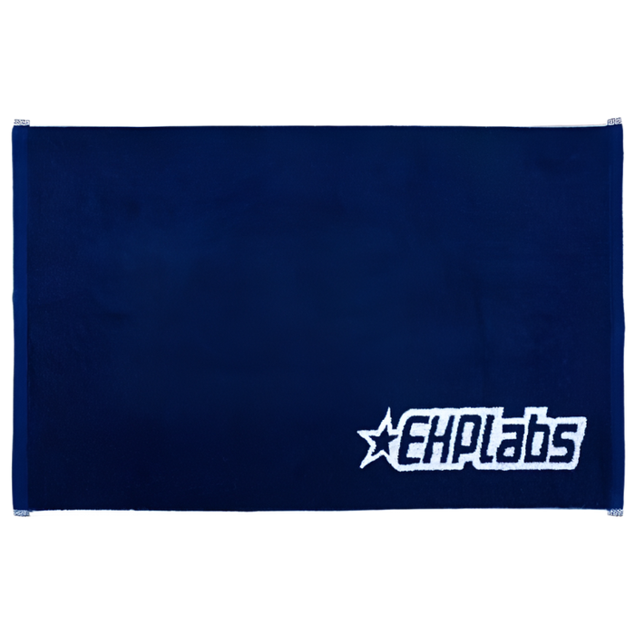 EHPlabs Navy Gym Towel – 100% Cotton, Ultra-Absorbent & Lightweight