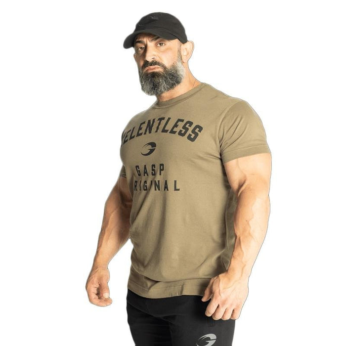 GASP Relentless Skull Tee Washed Green - XL - Tee at MySupplementShop by Gasp