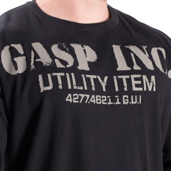 GASP Thermal Gym Sweater - Asphalt - Medium - Thermal Gym Sweater at MySupplementShop by Gasp