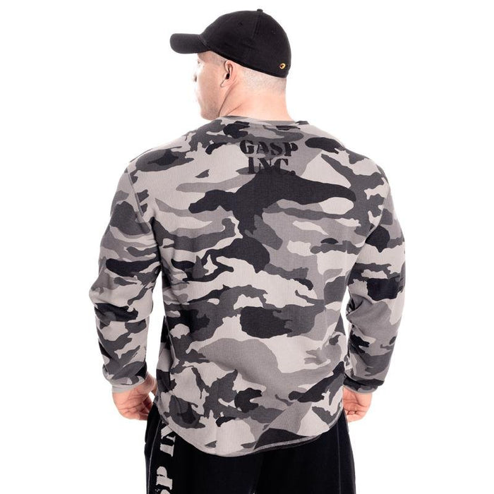 GASP Thermal Gym Sweater - Tactical Camo - Thermal Gym Sweater at MySupplementShop by Gasp