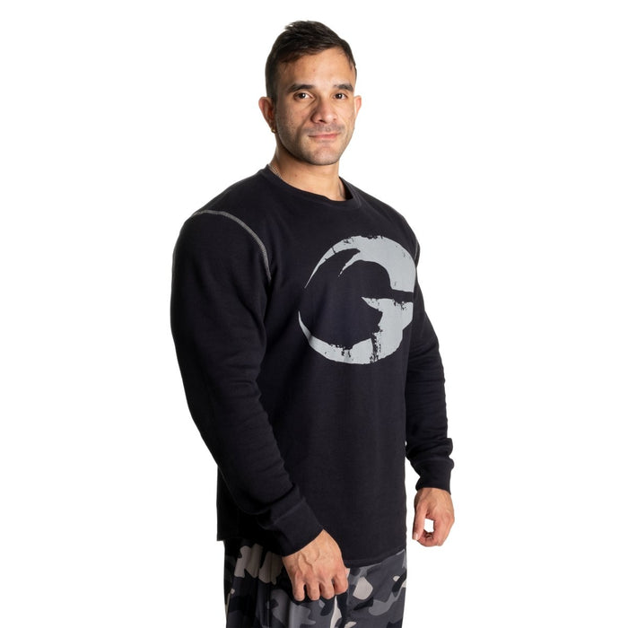 GASP Thermal Logo Sweater Asphalt - Thermal Logo Sweater at MySupplementShop by Gasp