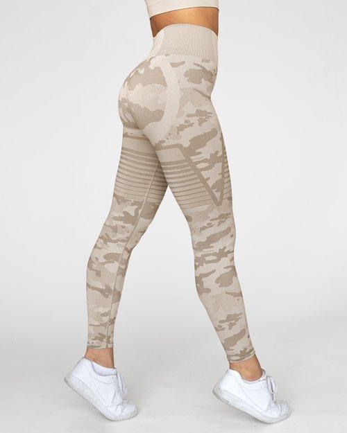 Gavelo Seamless Desert Storm Camo Leggings - Leggings at MySupplementShop by Gavelo