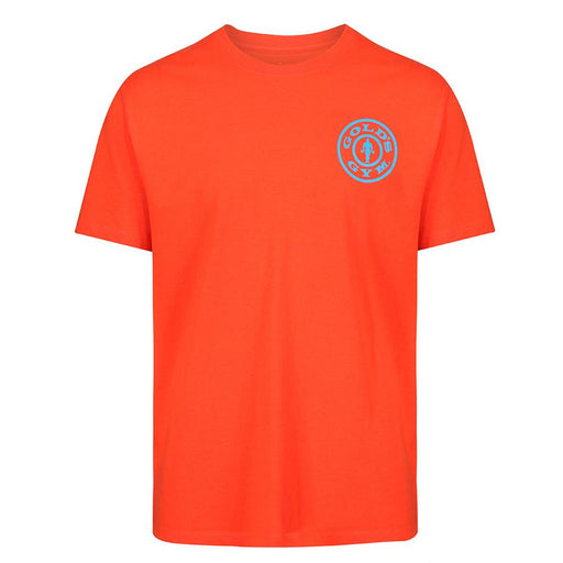 Golds Gym Basic T-Shirt - Orange/Turquoise - Small - T-Shirt at MySupplementShop by Gold's Gym