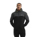 Golds Gym Full Zip Hooded Sweater - Black/Charcoal - Large - Hooded Sweater at MySupplementShop by Gold's Gym