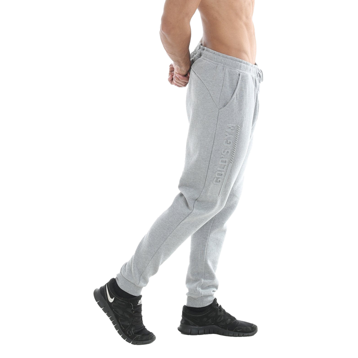 Gold's Gym Jog Pant with Embossed Print Grey Marl