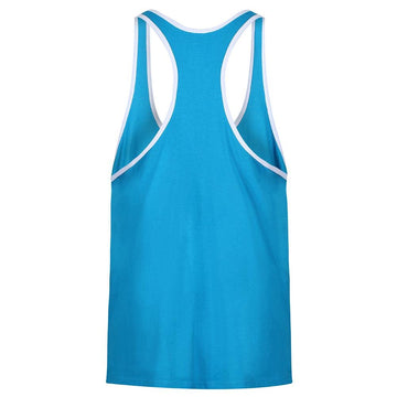 Golds Gym Muscle Joe Contrast Stringer - Turquoise/Orange - Stringer at MySupplementShop by Gold's Gym