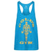 Golds Gym Muscle Joe Premium Stringer - Turquoise/Yellow - Small - Stringer at MySupplementShop by Gold's Gym