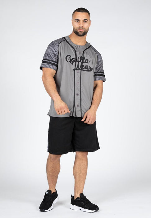 Gorilla Wear 82 Baseball Jersey Grey - XXXXL - Jersey at MySupplementShop by Gorilla Wear