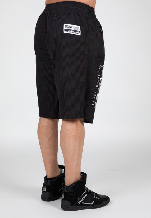 Gorilla Wear Augustine Old School Shorts - Black - Shorts at MySupplementShop by Gorilla Wear