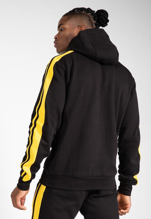 Gorilla Wear Banks Oversized Hoodie - Black/Yellow - Small - Hoodie at MySupplementShop by Gorilla Wear