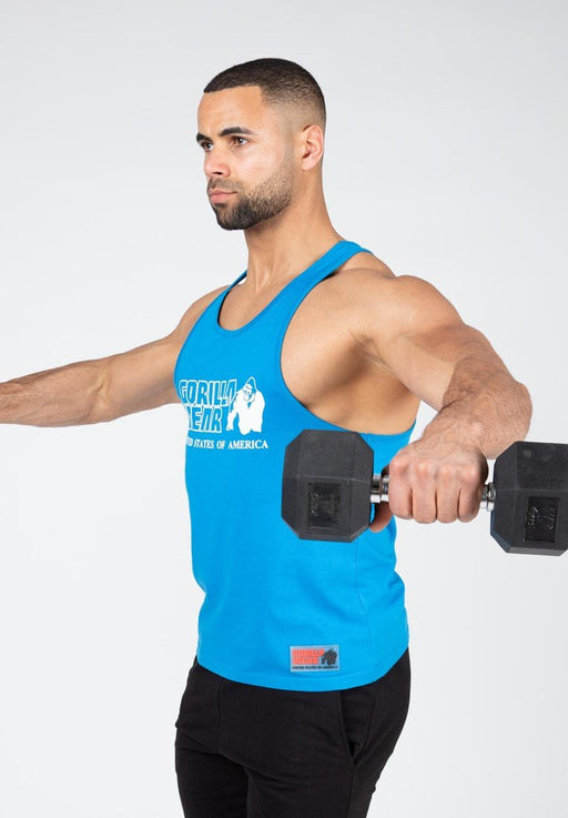 Gorilla Wear Classic Tank Top Blue - Medium - Tank Top at MySupplementShop by Gorilla Wear