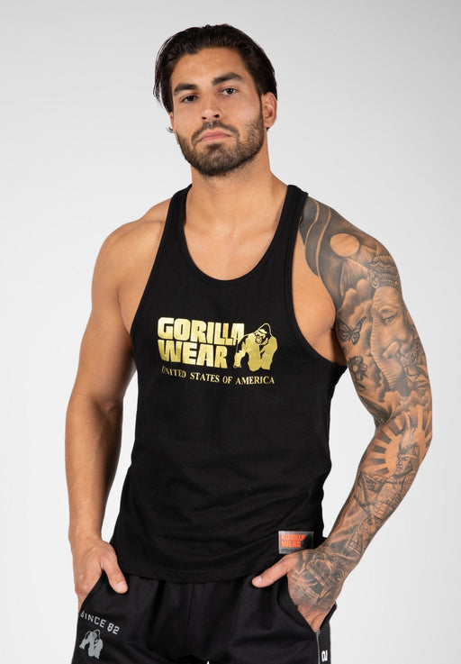 Gorilla Wear Classic Tank Top - Gold - Tank Top at MySupplementShop by Gorilla Wear