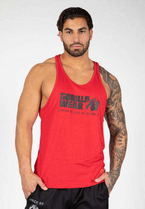 Gorilla Wear Classic Tank Top - Tango Red - Tank Top at MySupplementShop by Gorilla Wear