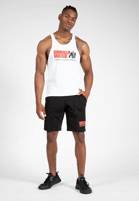 Gorilla Wear Classic Tank Top - White - Tank Top at MySupplementShop by Gorilla Wear