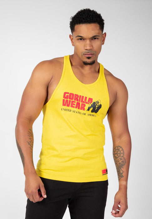 Gorilla Wear Classic Tank Top - Yellow - Medium - Tank Top at MySupplementShop by Gorilla Wear