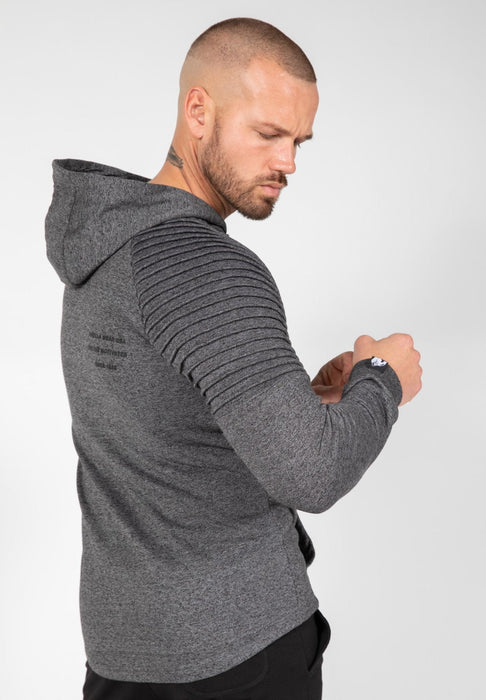 Gorilla Wear Delta Hoodie - Grey - Hoodie at MySupplementShop by Gorilla Wear