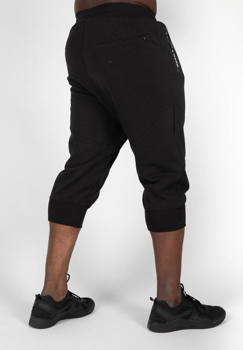 Gorilla Wear Knoxville 3/4 Sweatpants - Black - Sweatpants at MySupplementShop by Gorilla Wear