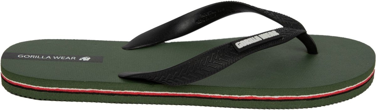 Gorilla Wear Komo Flip Flops Army Green - US6/EU38 - Flip Flops at MySupplementShop by Gorilla Wear