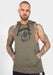 Gorilla Wear Lawrence Hooded Tank Top - Army Green - Small - Tank Top at MySupplementShop by Gorilla Wear