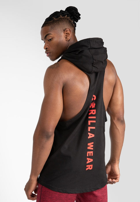 Gorilla Wear Lawrence Hooded Tank Top - Black - XXL - Tank Top at MySupplementShop by Gorilla Wear