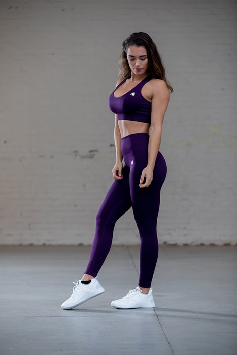 Gorilla Wear Neiro Seamless Bra - Purple - Small/Medium - Sports Bra at MySupplementShop by Gorilla Wear