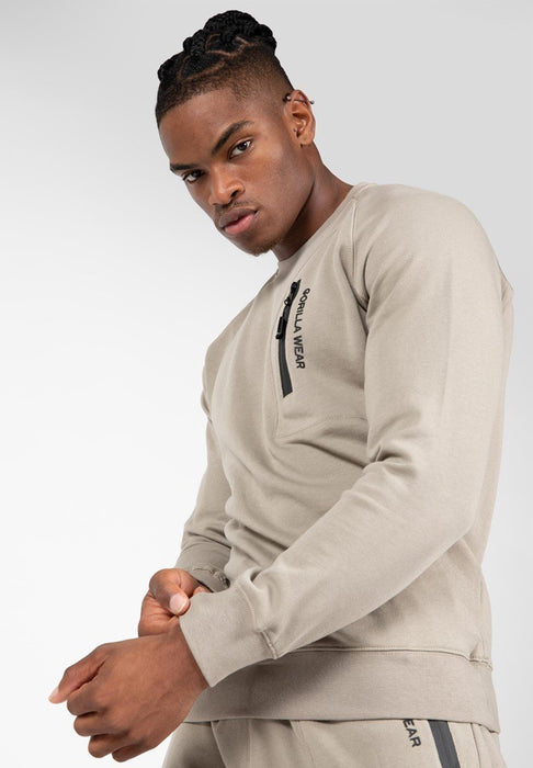 Gorilla Wear Newark Sweater - Beige - XL - Sweater at MySupplementShop by Gorilla Wear