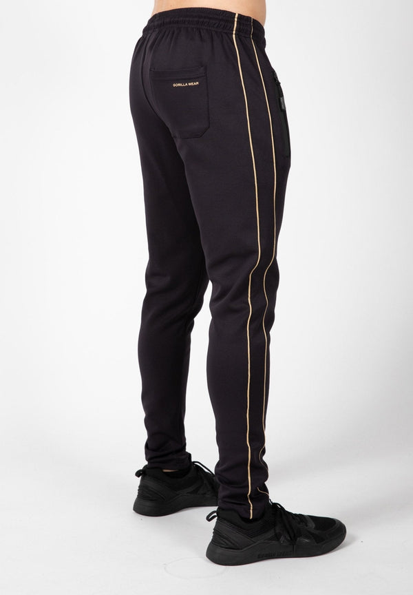 Gorilla Wear Wenden Track Pants Black/Gold - XL - Track Pants at MySupplementShop by Gorilla Wear