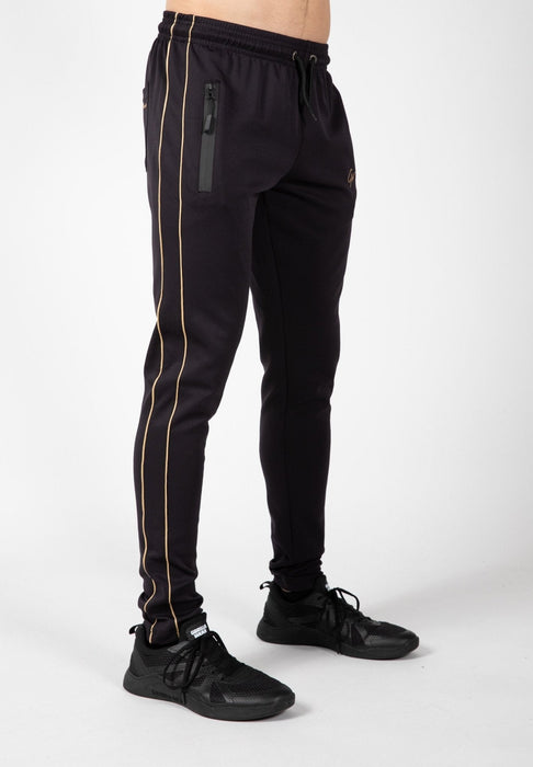 Gorilla Wear Wenden Track Pants Black/Gold - Track Pants at MySupplementShop by Gorilla Wear