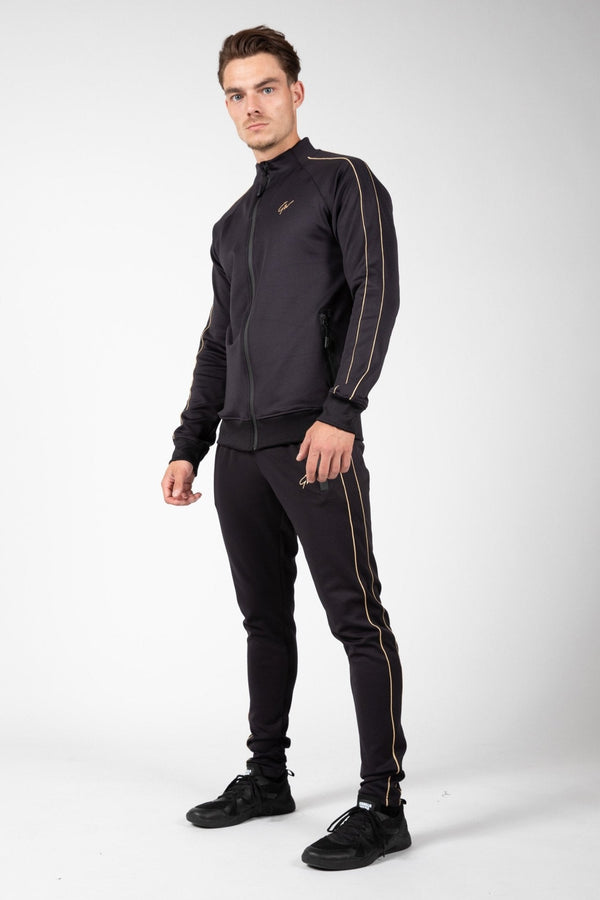 Gorilla Wear Wenden Track Pants Black/Gold - Small - Track Pants at MySupplementShop by Gorilla Wear