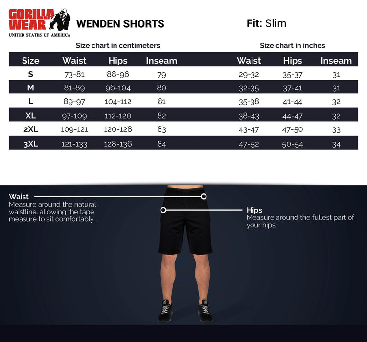 Gorilla Wear Wenden Track Shorts Black/Gold - Track Shorts at MySupplementShop by Gorilla Wear