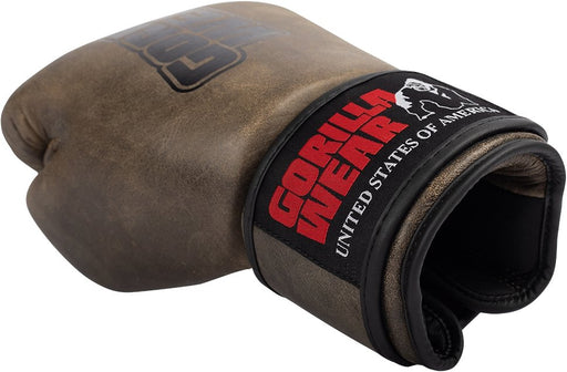 Gorilla Wear Yeso Boxing Gloves - Vintage Brown - Boxing Gloves at MySupplementShop by Gorilla Wear