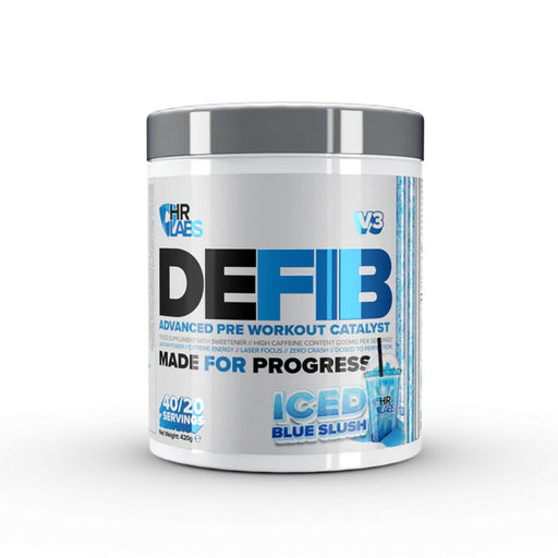 HR Labs Defib V3 420g Iced Blue Slush - Supplements at MySupplementShop by HR Labs