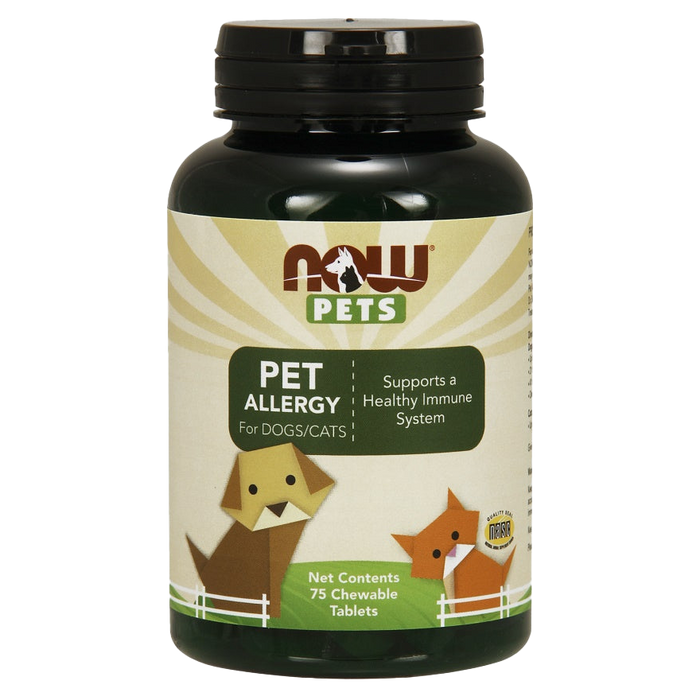 NOW Foods Pets, Pet Allergy - 75 chewable tablets