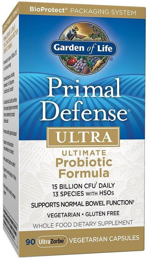 Garden of Life Primal Defense Ultra, Ultimate Probiotic Formula - 90 vcaps - Health and Wellbeing at MySupplementShop by Garden of Life