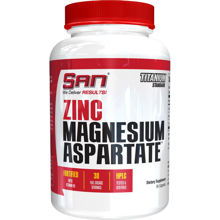 SAN Zinc Magnesium Aspartate - 90 caps