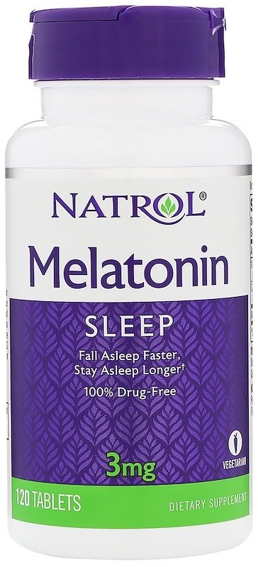 Natrol Melatonin, 3mg - 120 tabs - Sports Nutrition at MySupplementShop by Natrol