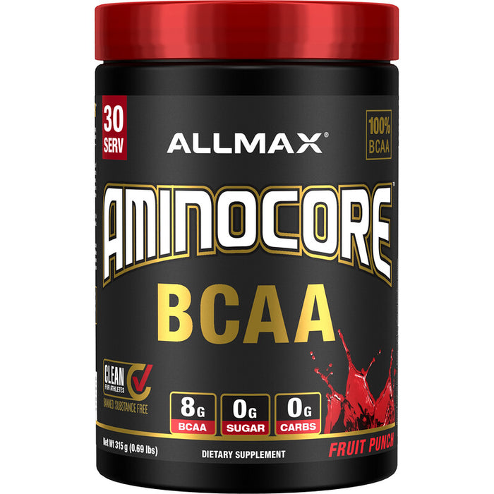 AllMax Nutrition Aminocore BCAA - 315 grams - Fruit Punch - Amino Acids and BCAAs at MySupplementShop by AllMax Nutrition