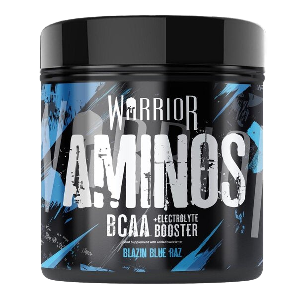 Warrior Aminos BCAA, Blazin Blue Raz – 360 Gramm