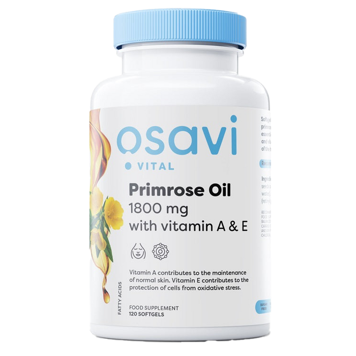 Osavi Primrose Oil with Vitamin A & E, 1800mg - 120 softgels