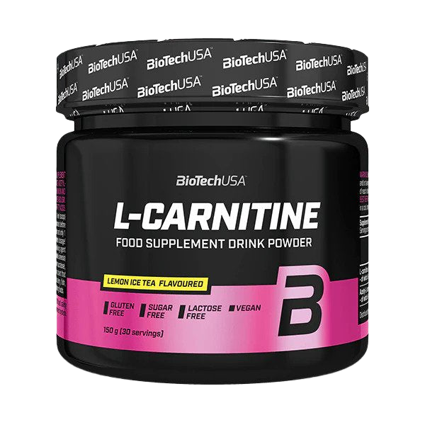 BioTechUSA L-Carnitine Drink Powder, Lemon Ice Tea - 150 grams