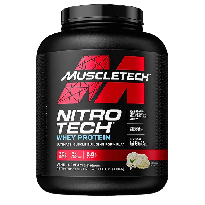 MuscleTech Nitro-Tech, Vanilla - 1800 grams